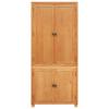 Storage Furniture Set with Storage and Doors Brown Wood Based Material