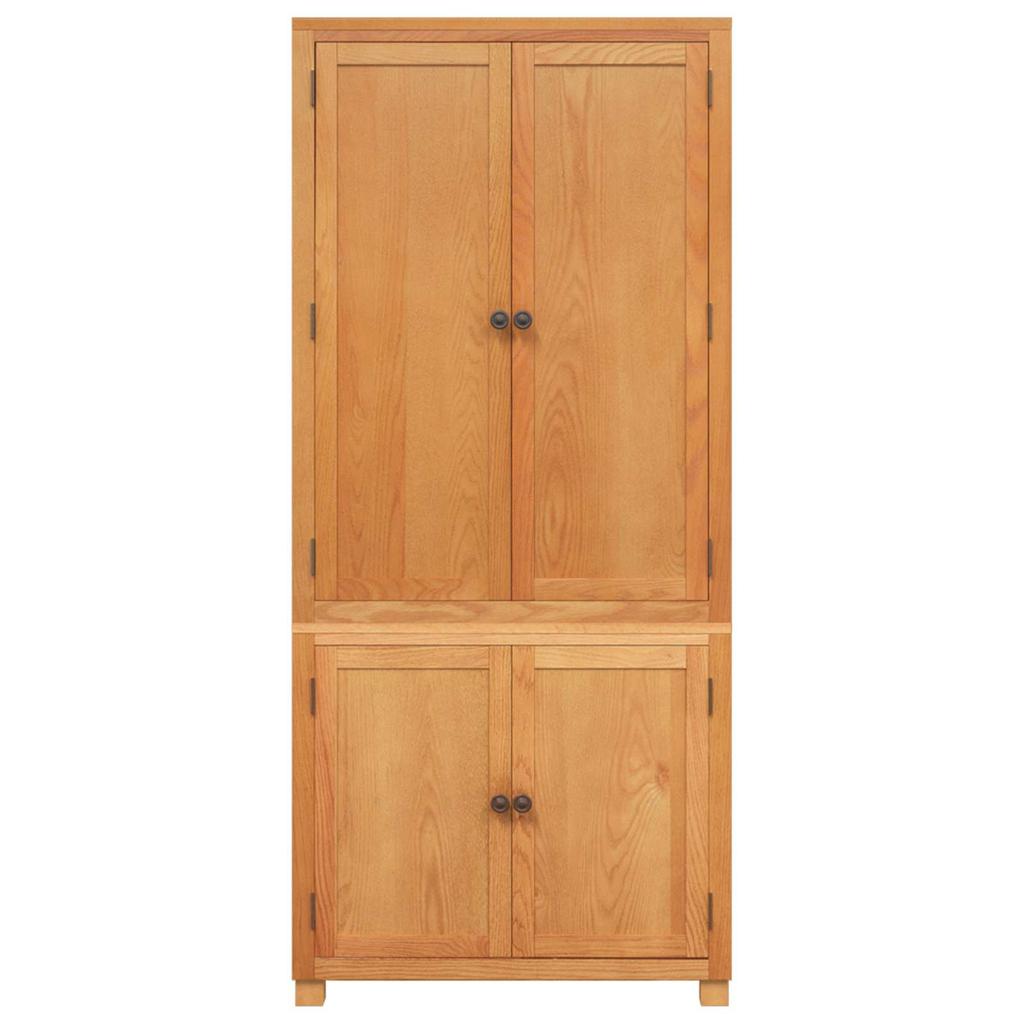 Storage Furniture Set with Storage and Doors Brown Wood Based Material