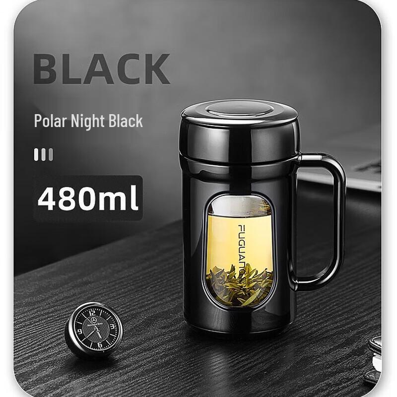 Fuguang Insulated Portable Glass Water Bottle