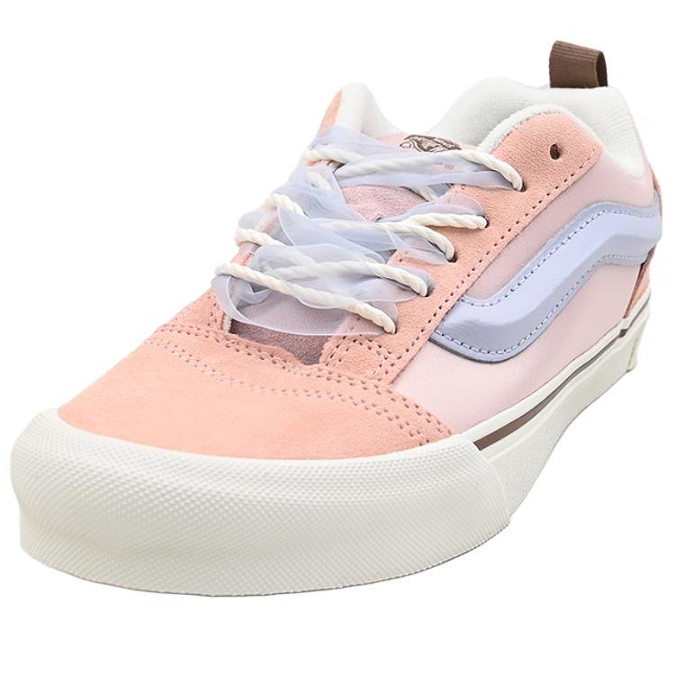 Vans Knu Skool Comfortable Versatile Low-Top Skate Shoes Unisex Sneakers Orange Pink Purple VN000D75F94