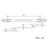 TOP Box Wrench 16x18mm Offset Forged Made in Japan Double-Ended 45° TM-16x18