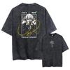 Übergroßes Kurzarm-T-Shirt mit einfarbiger Skizzenkunst von Gon Freecss aus Hunter x Hunter