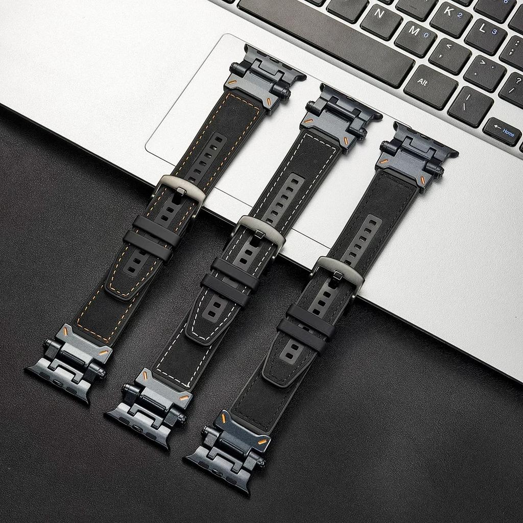 TPU Sport Strap For Apple Watch 9 45mm Ultra 2 49MM 44mm 42mm Silicone Bracelet for iWatch9 8 SE 7 6 4 5 3 2 1 Band Accessories