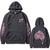 Sänger Natanael Cano Amor Tumbado Rosa Print Hoodie Herren Herbst Fleece Hoodie Normale Passform Langarm Mode Streetwear