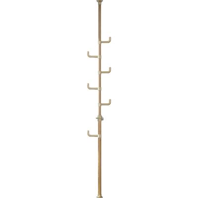 Varão de Tensão para Pendurar Roupa (Altura 190-260cm), Grão de Madeira Natural, WJ-725R(GNA)