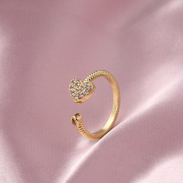 Ins Tide Adjustable Stainless Steel Rings For Women Simple Temperament Engagement Wedding Rings Fashion Jewelry Wholesale 2022