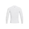 Under Armour HeatGear® OG Logo Print Crew Neck Slim Fit Long Sleeve Workout Shirt Men tops White 1387696-100