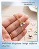 KAHZOR 50Pcs Charm Pendant Set for DIY Jewelry Making, Small Alloy Charms for Necklace Bracelet Earring Crafting