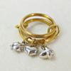 Conjunto de Anéis Empilháveis com Pingente de Sol Borboleta Coração INS Tendência Para Mulheres Meninas Aço Inoxidável Charms DIY Anel Empilhável Joia para Dedo