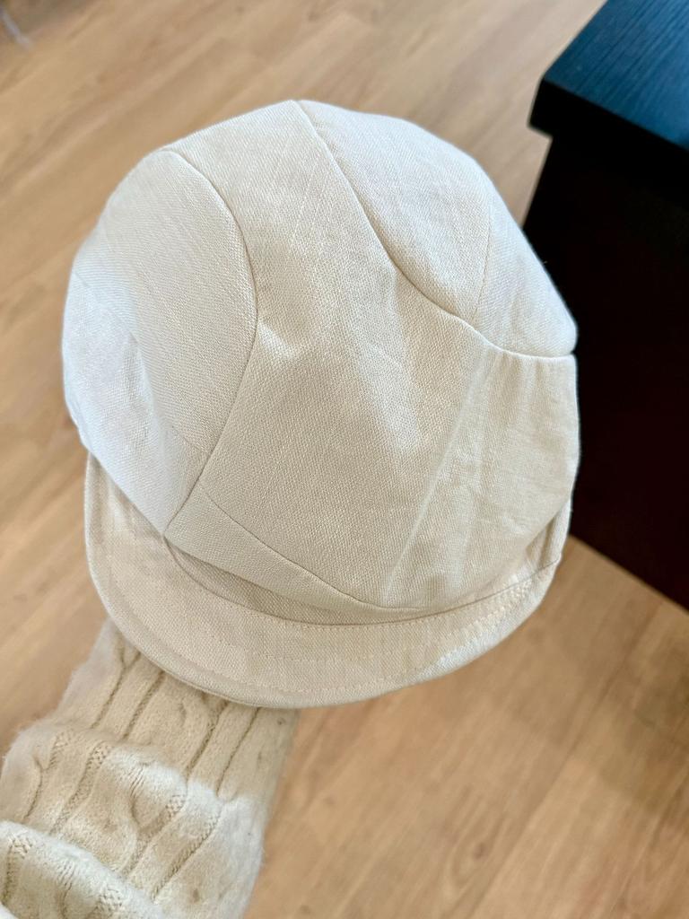 Niche Design Cotton and Linen Pleated Cloud Beret Female Autumn and Winter Retro Versatile Painter Hat Showing Face Small Hat