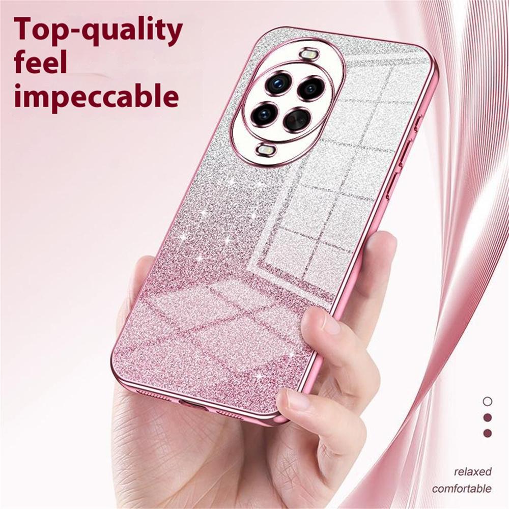 Pour Huawei nova 14 Pro 5G Coque Électroplaquée Dégradée Pailletée TPU Housse de Téléphone