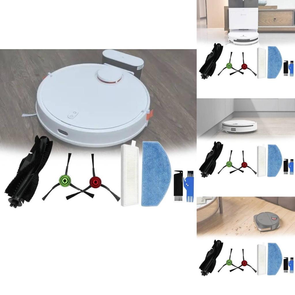 For Tikom Robot Vacuum Cleaner Accessories With Main Brush Edge Brush Filter And Mop For Household Cleaning