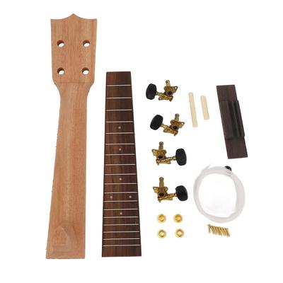 Sada pro výměnu krku ukulele Hmatník Krk Struny Knoflíky Kobylka Palisandrový Hmatník Sada pro 23