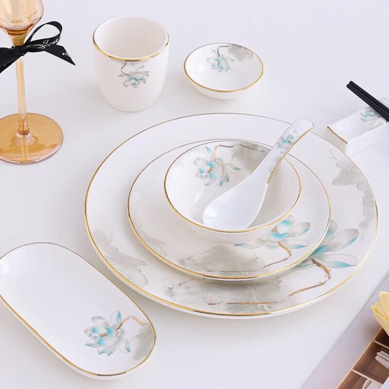 New Chinese Style Ceramic Tableware Set