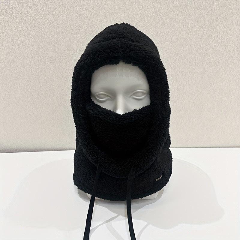 Warm Thermal Windproof Balaclava Ski Hood Motorcycle Face Cover Polar Fleece Adjustable Cycling Neck Cover Full Face Mask Winter