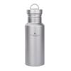 Boundless Voyage Titanium Water Bottle, Ultra-Lightweight, Wide-Mouth, Direct-Drink, for Hiking, Cycling, Sports, and Outdoor Activities, Camping, and