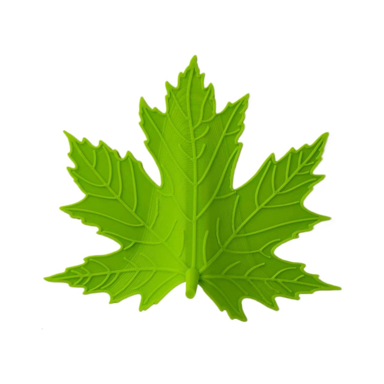 

3D Printed Maple Leaf Door Stop Realistic Leaf Design Holder To Prevent Slamming Heavy Duty Non-Slip Door Wedge Home Decor светло-зеленый