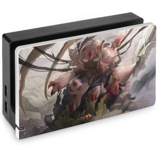 Made In Abyss Faputa Switch Dock Cover, Switch Base Protective Shell, Stylish, Slim, Lightweight Protective Case for Switch Dock, Console Storage, Eas
