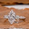Elegante Marquise Zirkonia Ringen voor Vrouwen Stijlvol Veelzijdig Verlovings Trouwring Sieraden Cadeau