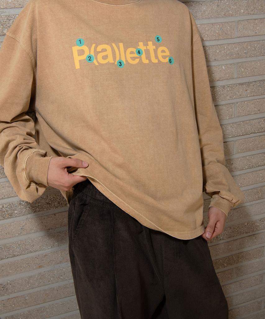 BONATSPALETTE Bp Sticker Long Sleeve Tee_Mustard