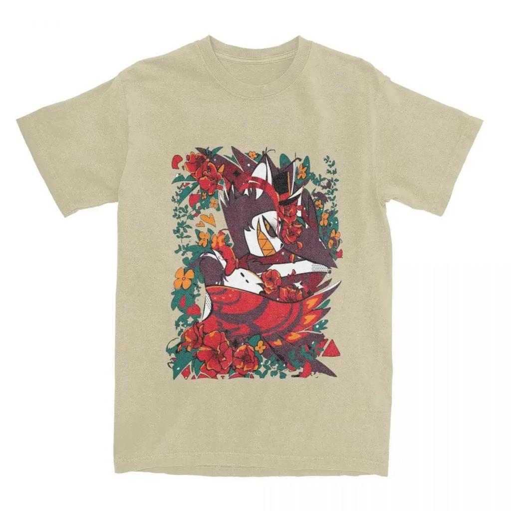 Cotton Tees Short Sleeve T Shirt O Neck Clothing Gift Idea Men T-Shirt Husk Hazbins Hotels Casual Clothing Graphic T Shirts