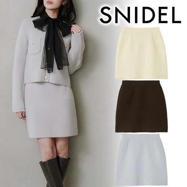 SALE50%OFF/Same-day shipping/SNIDEL Fox knit skirt SWNS254101 2025 Fall/Winter Cancellation and returns not possible