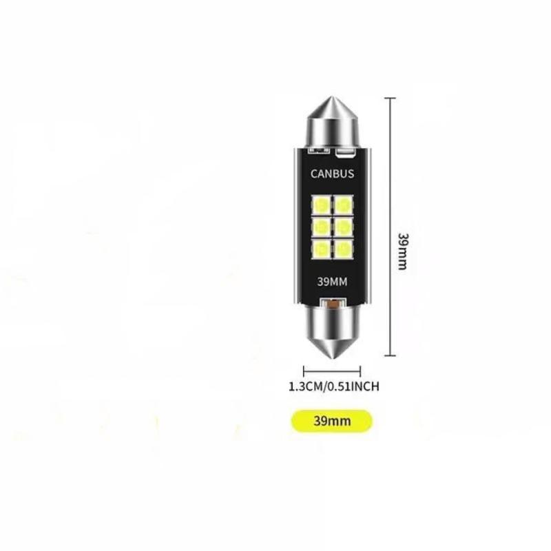 Automotive Led License Plate Reading Light 31Mm 36Mm 39Mm 41Mm Csp 3030 Signal Lamp Canbus Bulb Light License Plate Lamp