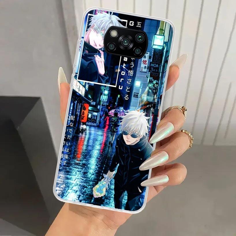 

Jujutsus Gojo Satoru Phone Case for Xiaomi Poco X5 X6 X7 Pro F7 Ultra M7 Redmi 15 15C 13 13C 12 12C 10 10A 10C 9 9A 9C 9T Shell Redmi 9T