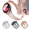 For Samsung Galaxy Watch3 45mm/Gear S3 Frontier/Gear S3 Classic/Huawei Watch GT3 Pro 3 Chains Rhinestones Decor Metal Band 22mm Universal Watch Strap