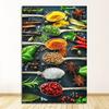 Scandinavian Minimalist Wall Art Kitchen Theme Mixed Herbs and Spices HD Canvas Poster Prints Home Bedroom Living Room Decor