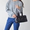 Christian Villa Medium Leather Tote Bag Q46367 Women's