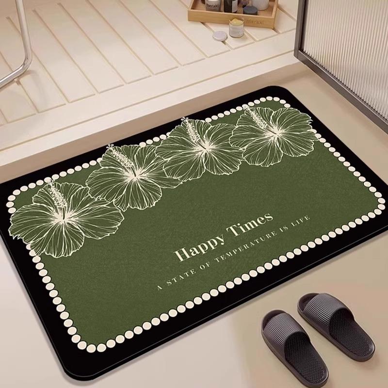 Bathroom Diatom Mud Anti-skid Quick-drying Water-absorbing Anti-skid Door Mat