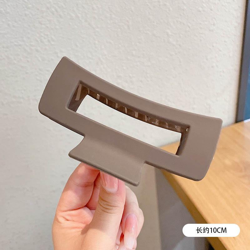 Massive schwarze matte große Haarklammern aus Acryl, Haarnadeln, Hai-Clip, Haarspange, Krabben-Haarspangen, Kopfbedeckung für Frauen, Haar-Accessoires