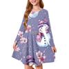 Girls' Princess Dress - Long Sleeve A-Line T-Shirt Dress Christmas Day