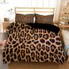 Black And White Zebra And Leopard Animal Fur 3d Printing Quilt Cover Bedding Set Quilt Cover Pillowcase Three-Piece Set