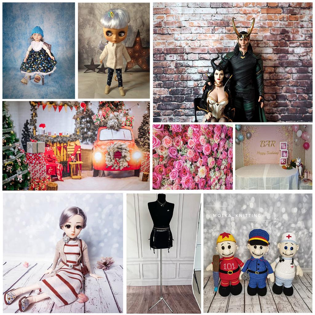 Christmas Wooden Floor Glitter Photographic Backgrounds for Photo Studio 3D Vinyl Cloth Photography Backdrops for Baby Children
