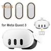 Camera Lens Protector Thin 9H Tempered Glass Anti-Scratch 360-Degree Full Coverage Camera Screen Protector Cover for Meta Quest 3