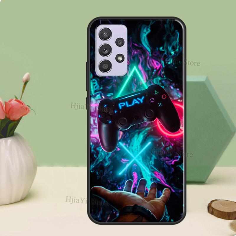 

Cool Gaming Controller Case For Samsung A54 A34 A24 A14 A51 A71 A12 A22 A32 A52 A72 A73 A33 A53 A13 Back Cover Samsung A71 4G