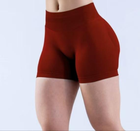 Seamless Waist Yoga High Waist Butt Lifting Compression Sports Bra Shorts Leggings Set Women Running Training Outfit