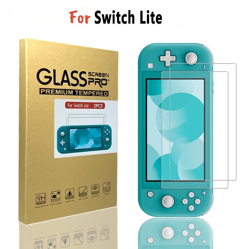 2er-Pack Displayschutzfolie aus gehärtetem Glas – HD Kratzfeste Folie für Nintendo Switch Lite / Switch 2 / Switch OLED