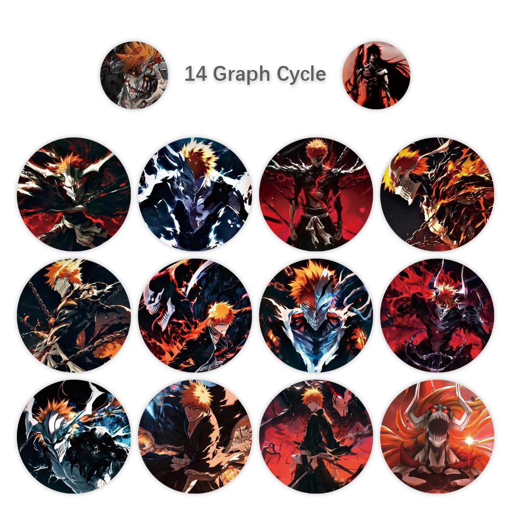 500pcs/Roll Anime BLEACH Sealing Stickers Cool Ichigo Kurosaki Decals Laptop Phone Teacher Reward Decoration Label Sticker Toys