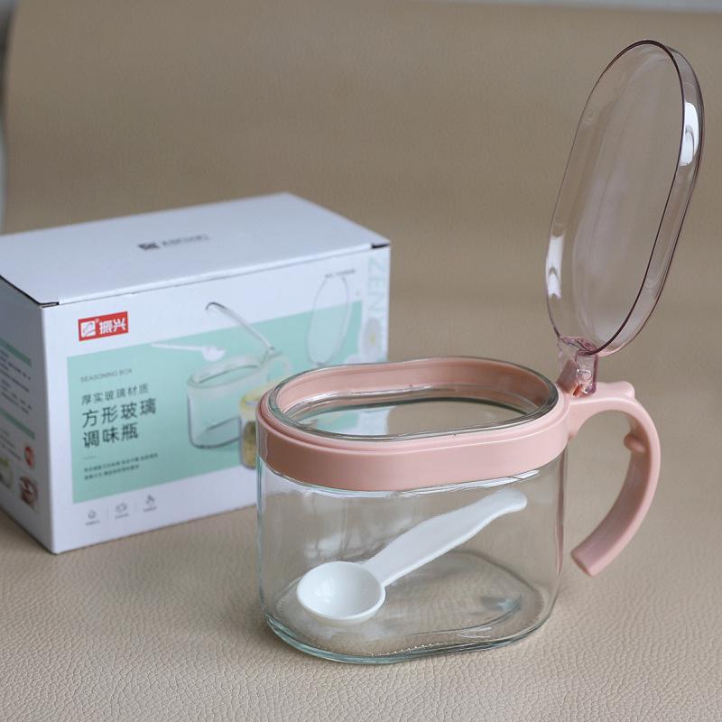 Zhenxing Flip-top Glass Spice Jar & Salt Shaker