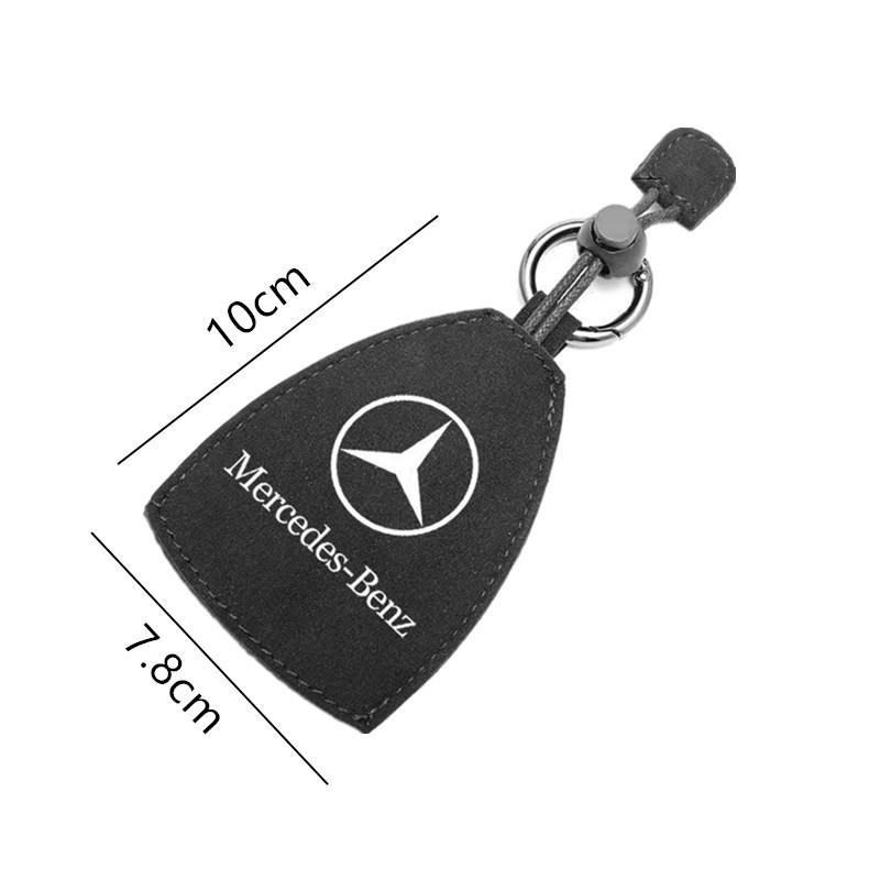 GLC GLB Suede Leather Car Key Bag Key Holder Organizer Car Key for Mercedes Benz B/C/E/S Class A Class C200L GLC GLK New CLA GL