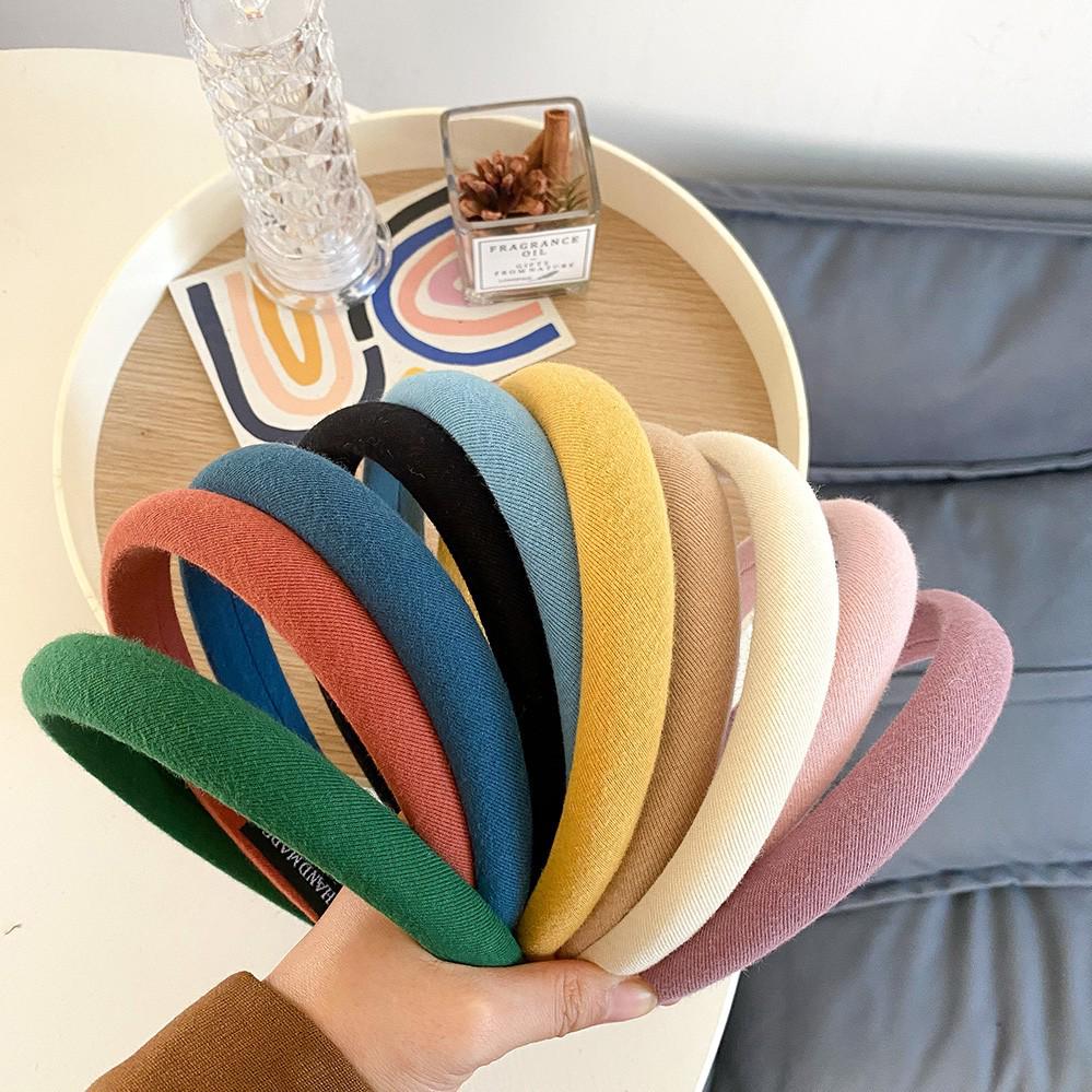 Non-Slip, Cloth-Wrapped Headband for Girls – Comfortable & Secure Hair Organizer, Student-Friendly Design