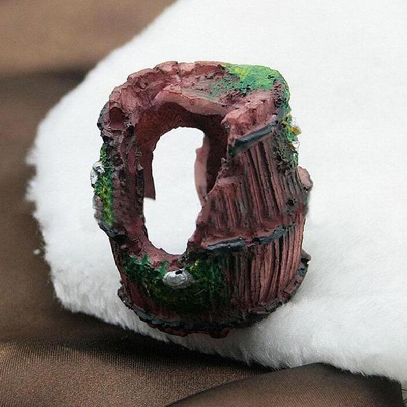 Aquarium Accessory Fish Tank Landscaping Resin Ornament Antique Barrels Decor