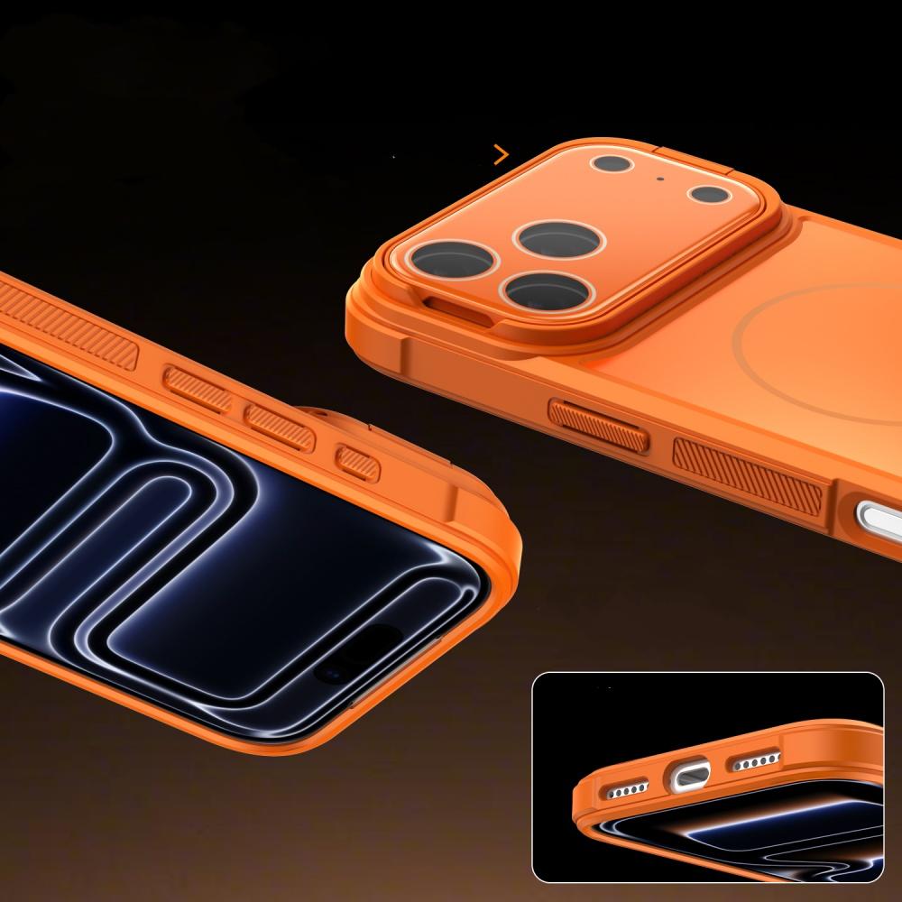 Luxury For Magsafe Glass Crystal Camera Protect Stand Holder Case for iPhone 17 Air 16 15 14 Plus 13 12 Pro Max 11 Armor Cover