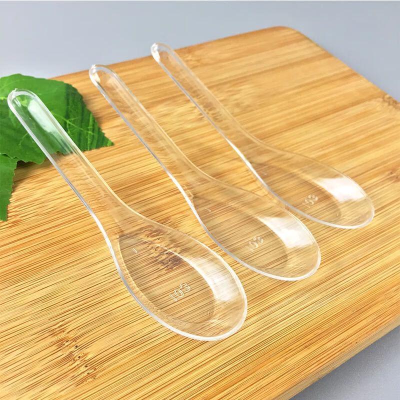 Horned Pansy S103 Thickened Disposable Plastic Spoons
