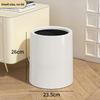 Nordic Double Layer Round Tra Can for Office Living Room Bedroom Kitchen Batoom Simple Creative Home Use Waste Bin