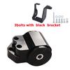 Black 3 Bolts Engine Motor Mount Bracket kit For Honda Civic EK B16 B18 B20 B & D Series 96-00 Aluminum  BILEET