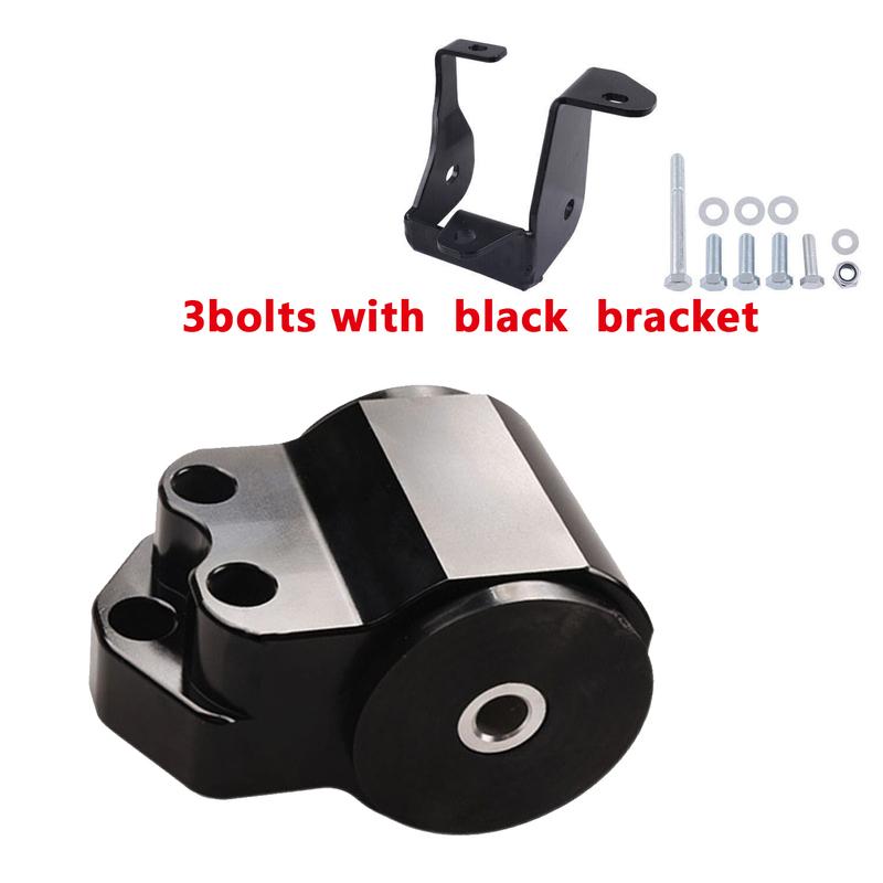 Black 3 Bolts Engine Motor Mount Bracket kit For Honda Civic EK B16 B18 B20 B & D Series 96-00 Aluminum BILEET